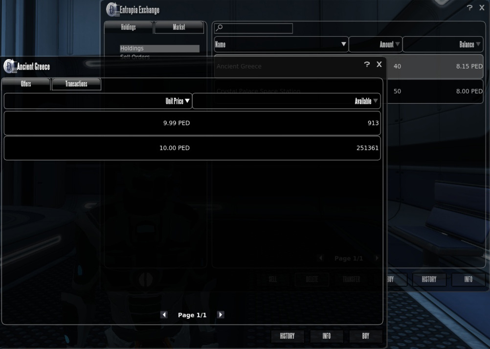 Inventory window Inventory window