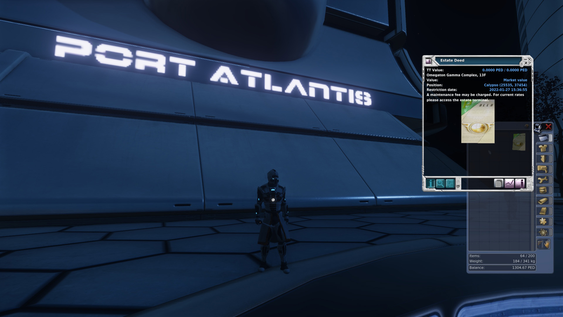 Fetching deed window